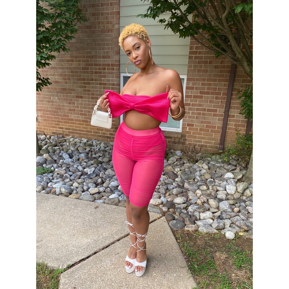 Pink Bow Set